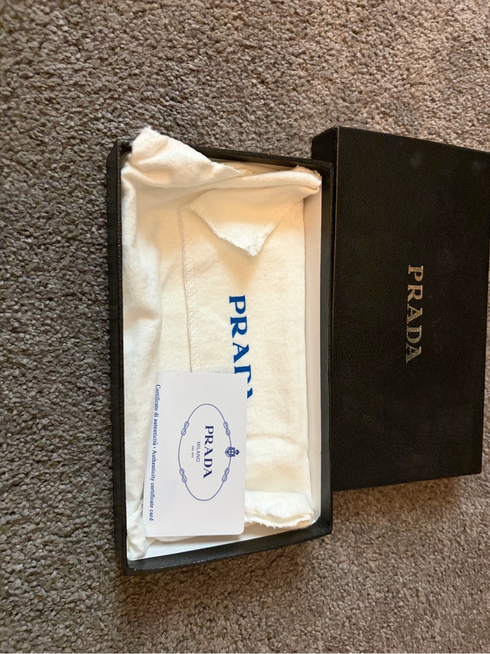 Prada White and Black Accessory Box with Dust Bag - Picture 7 of 8